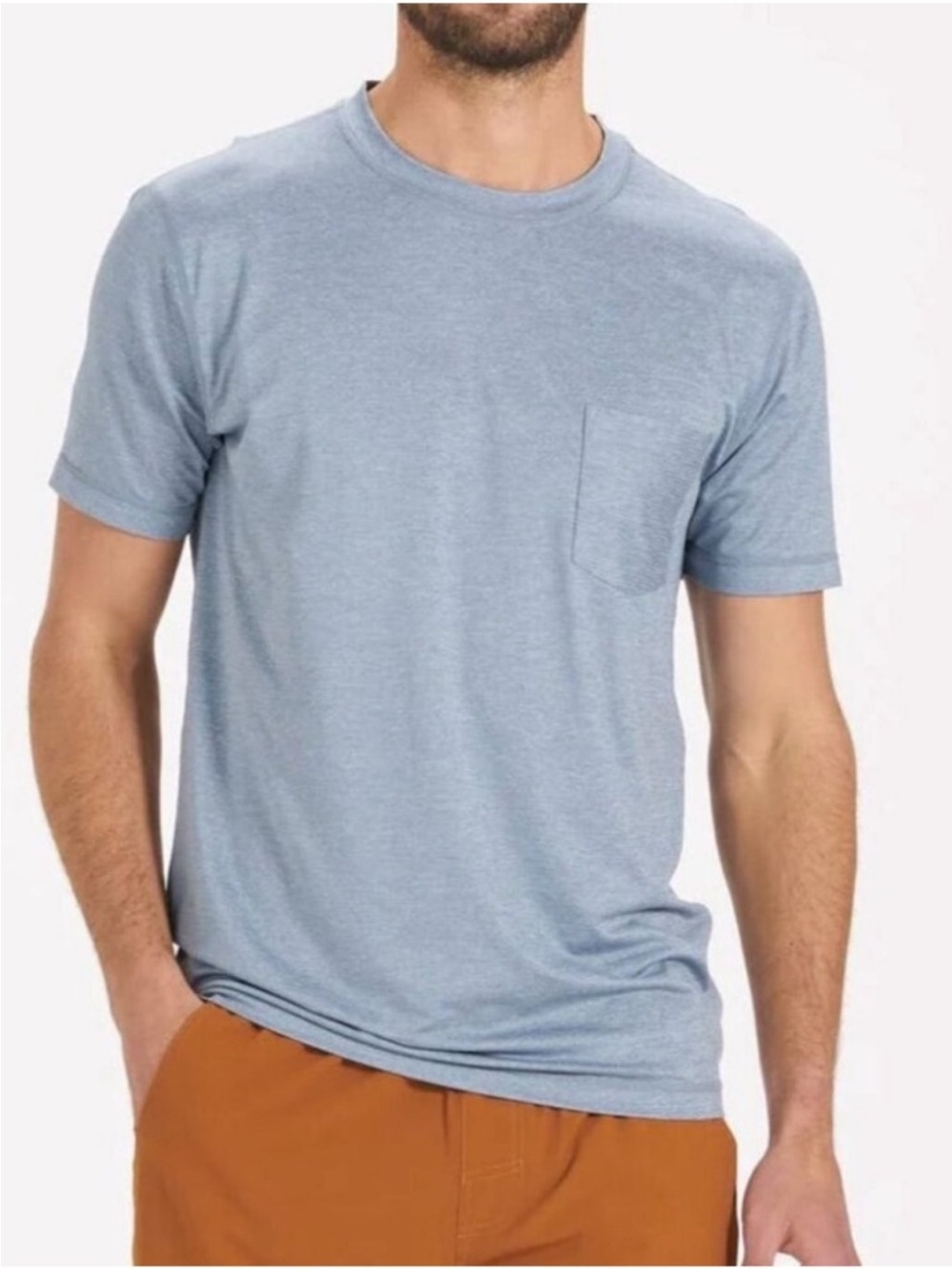 Vuori Tradewinds Performance Pocket Tee Blue Size Small - NWOT